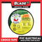 Croco Tape Flame Retardant PVC Electrical Insulating Tape 19mm x 16m (Black)
