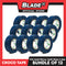Croco Tape Flame Retardant PVC Electrical Insulating Tape 19mm x 16m Bundle of 12 (Blue)