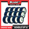 Croco Tape Flame Retardant PVC Electrical Insulating Tape 19mm x 4m Bundle of 12 (Blue)