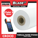 Croco Thermal Paper TPS0180 57x38mm for Cash Receipt Thermal Printer