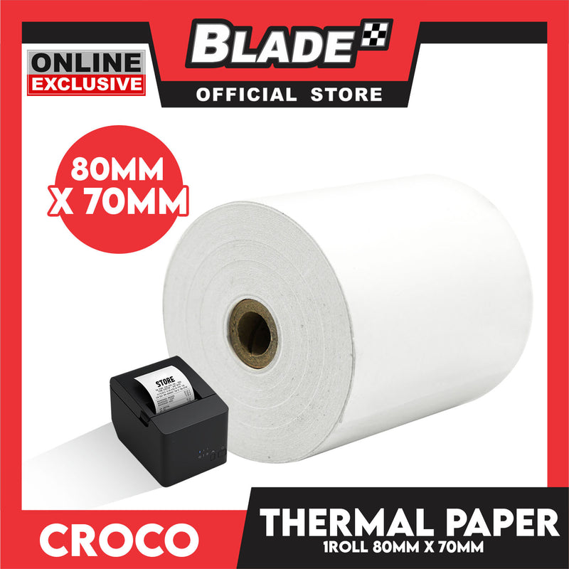 Croco Thermal Paper 80x70mm TPS0035 Thermal Paper for POS Printer