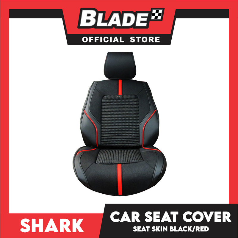Shark Seat Cover Car Seat Skins with Ice Knit Black/Red