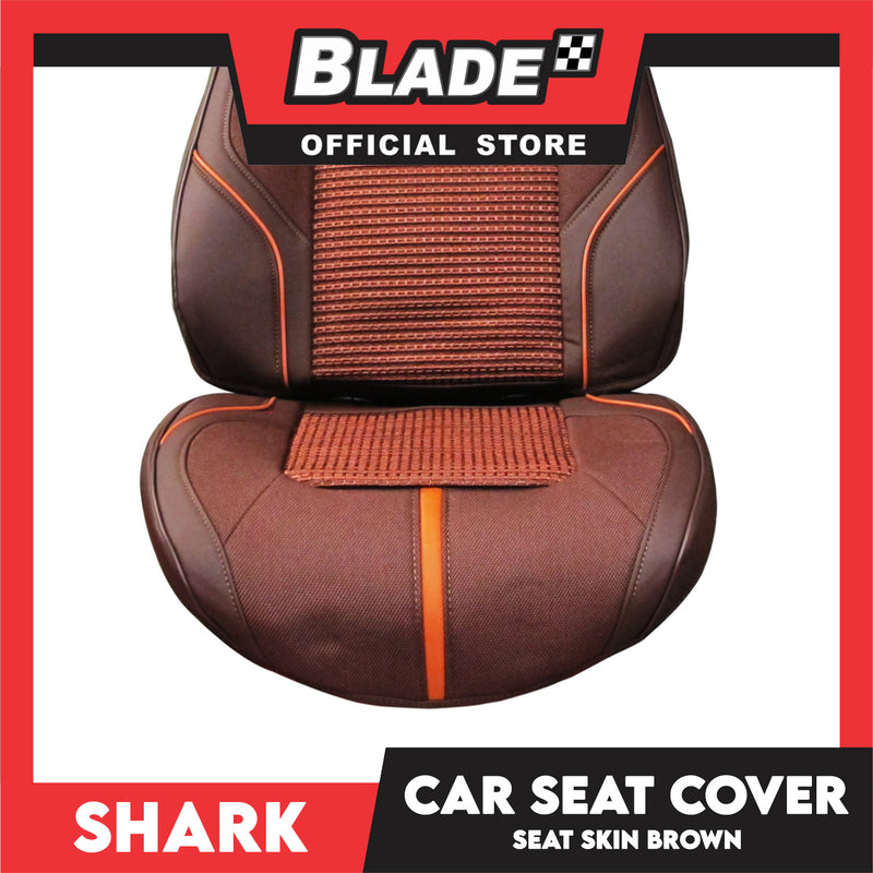 Shark Seat Cover Car Seat Skins with Ice Knit Brown