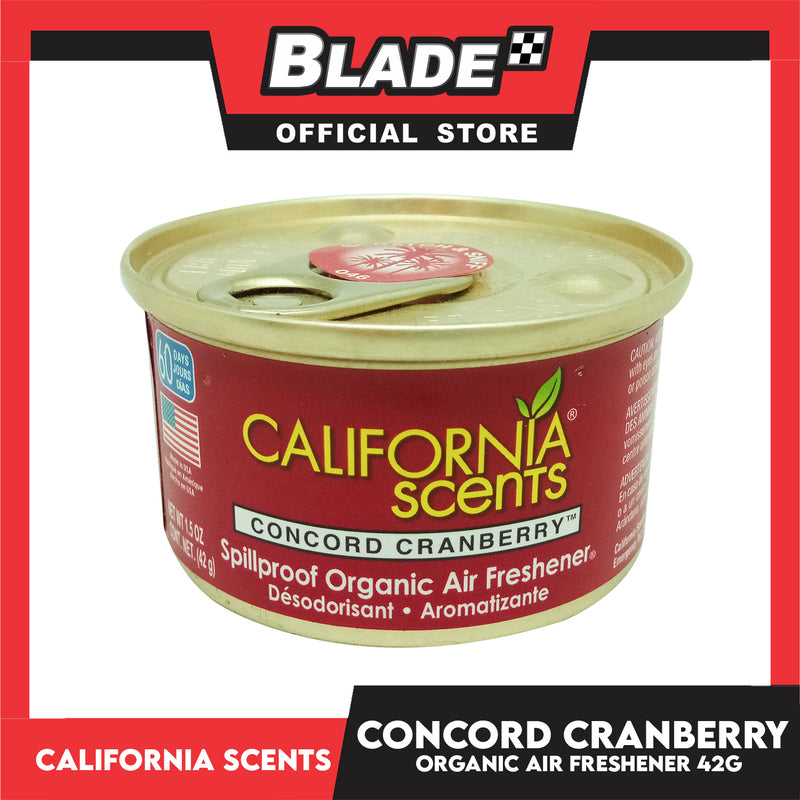 California Scents Organic Air Freshener (Concord Cranberry) 42g –