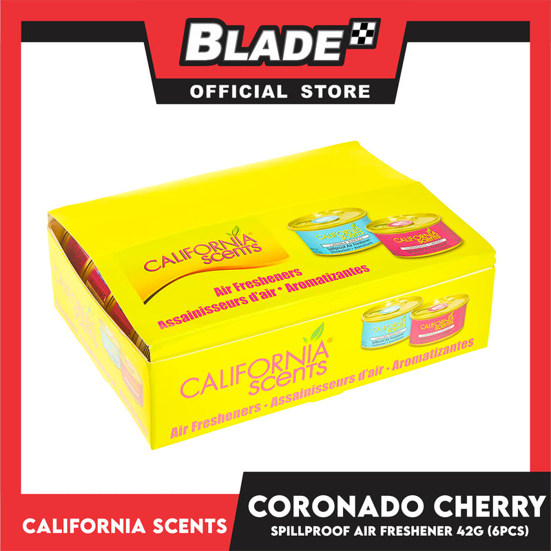 6PCS California Car Scents Coronado Cherry Air Freshener