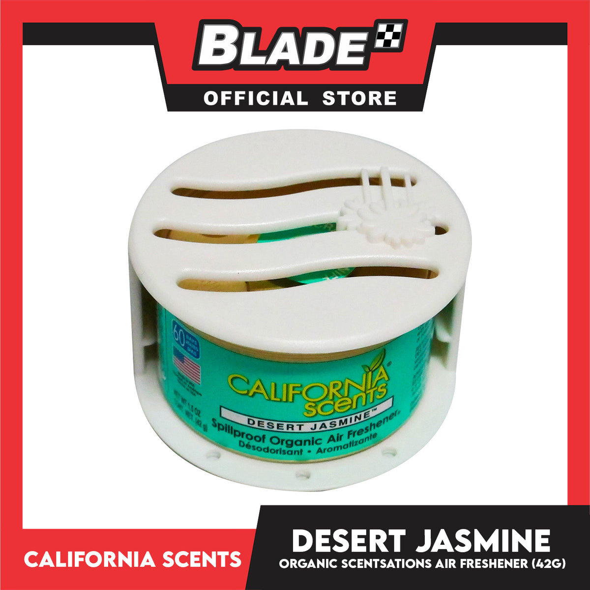 California Scents Organic Scent Sations Air Freshener Desert Jasmine 42g
