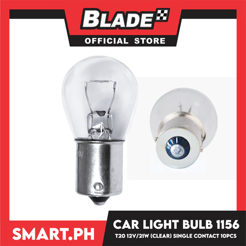 10pcs Halogen Perfect Bulb Car Light Bulb 1156 T20 12V 21W (Clear Copper  Base) Single Contact, Car Light Indicator Reversing Light Bulb Stop Light Rear Turn Signal