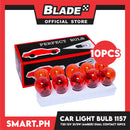 10pcs Halogen Perfect Bulb Car Light Bulb 1157 T20 12V 21-5W (Amber Copper Base) Dual Contact, Car Light Indicator Reversing Light Bulb Stop Light Rear Turn Signal