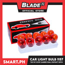 10pcs Halogen Perfect Bulb Car Light Bulb 1157 T20 12V 21-5W (Amber Copper Base) Dual Contact, Car Light Indicator Reversing Light Bulb Stop Light Rear Turn Signal