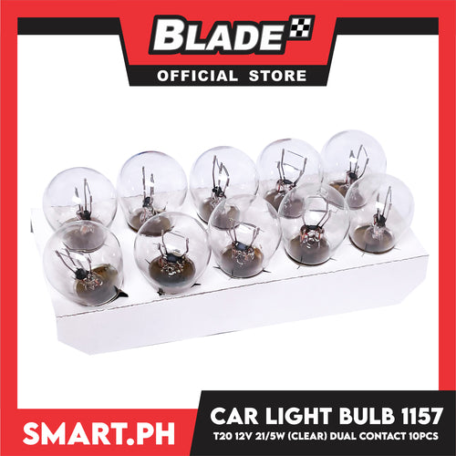 10pcs Halogen Perfect Bulb Car Light Bulb 1157 T20 12V 21-5W (Clear Copper  Base) Dual Contact, Car Light Indicator Reversing Light Bulb Stop Light Rear Turn Signal