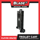 Clever Spaces Fordable Utility Cart Color Black Tall