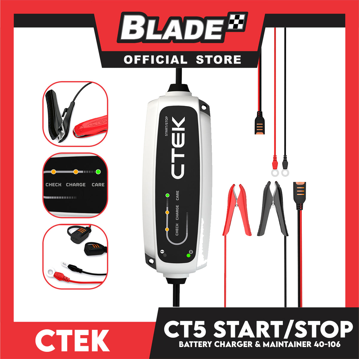 Ctek Battery Charger & Maintainer CT5 START/STOP