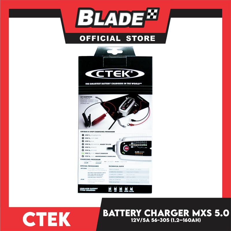 CTEK MXS 5.0 Battery Charger – Smarter Chargers