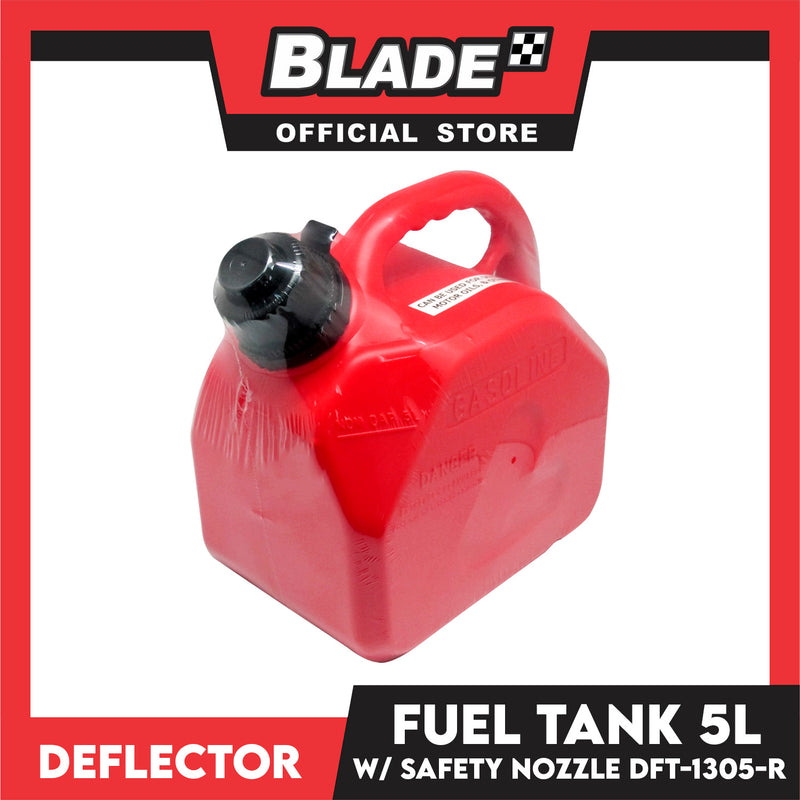 Deflector Fuel Tank DFT-1305-R 5L (Red) used for Gasoline, Diesel, Kerosene, Engine Oil and Other Types of Fuels and Chemicals