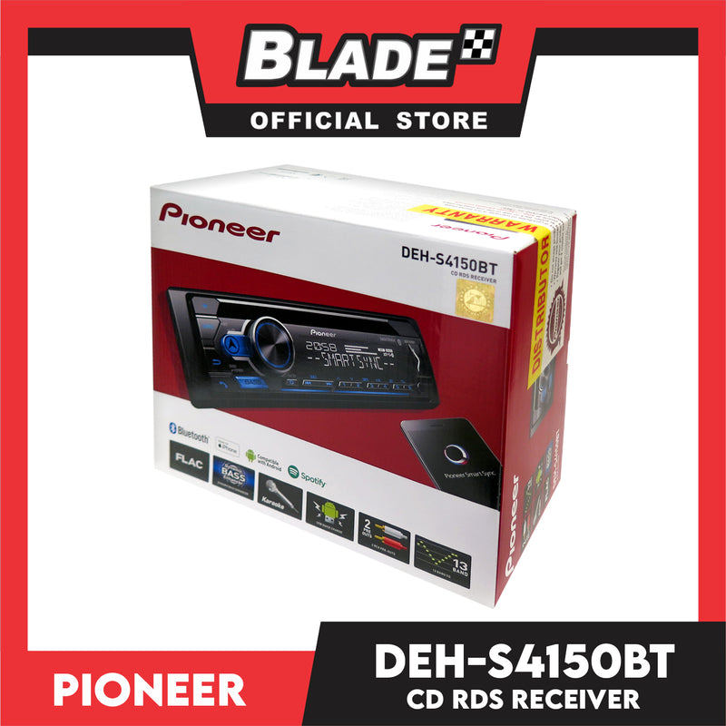 Pioneer DEH-S4150BT CD and Digital Media Receiver with Dual Bluetooth