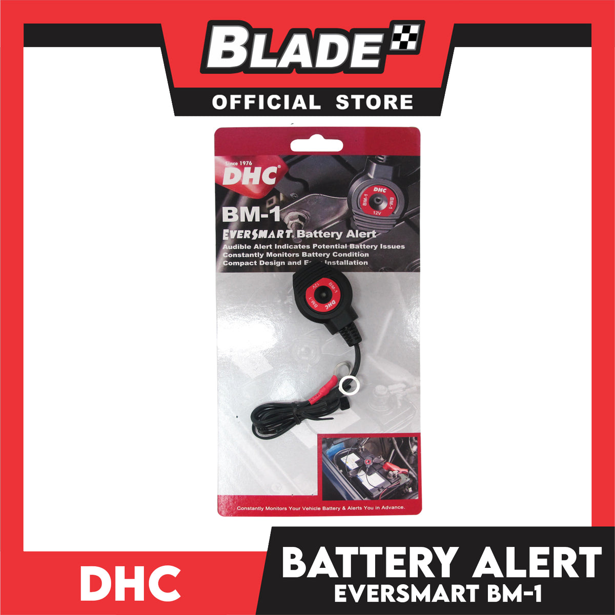 Dhc EverSmart Battery Alert BM-1 Black/Red