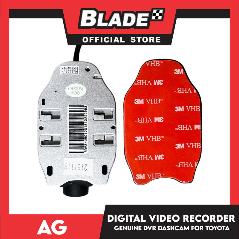 AG Digital Video Recorder Genuine DVR Dashcam For Toyota PC6A3