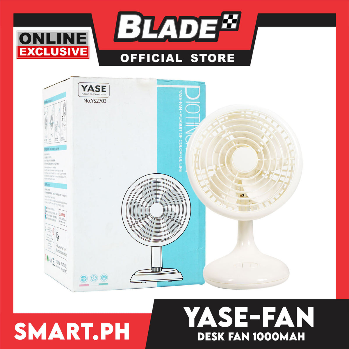Gifts Remax Mini Fan Rechargeable YS-2705 (Assorted Colors)
