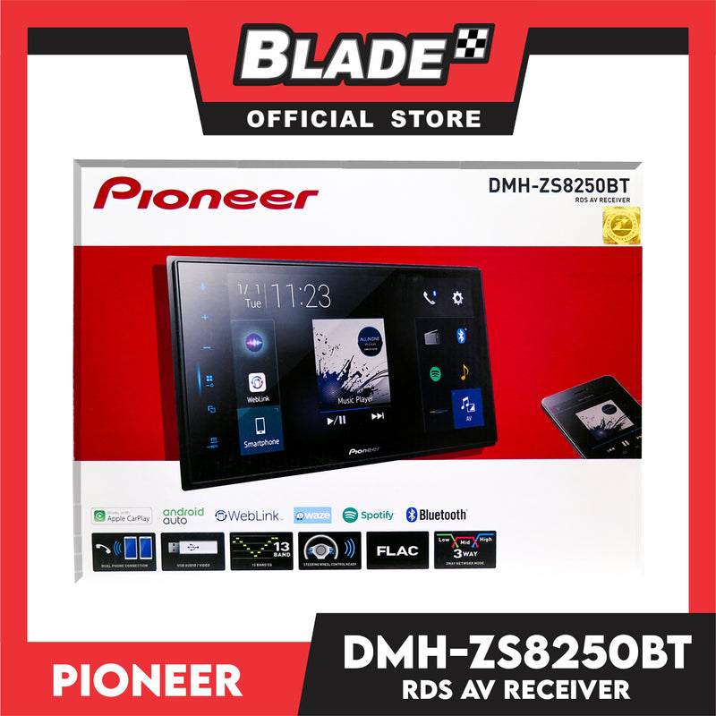 Pioneer DMH-ZS8250BT Separate Type Multimedia AV Receiver with 8'' WVGA Touchscreen Display