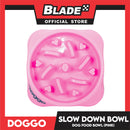 Doggo Dog Food Bowl Slow Down (Pink)
