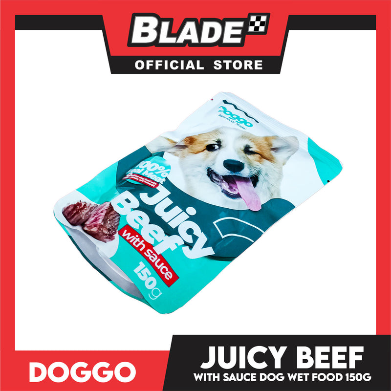 Doggo Juicy Beef With Sauce Dog Wet Food 15g