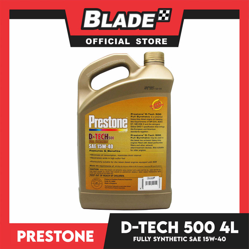 Prestone D-Tech 500 SAE 15W-40 4 Liters