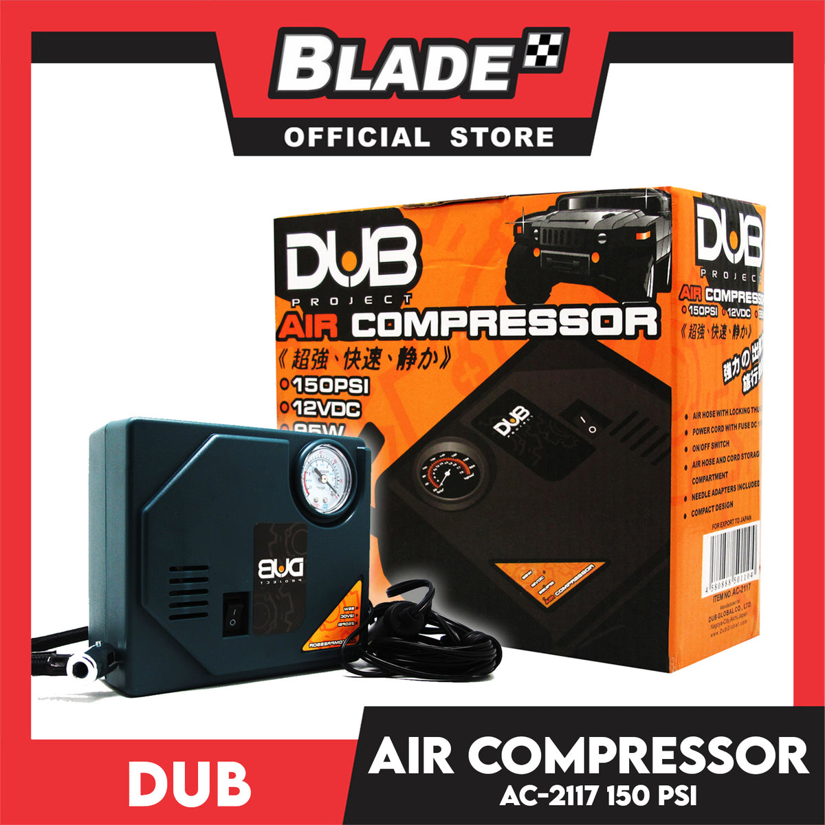 Dub Air Compressor AC-2117 150PSI