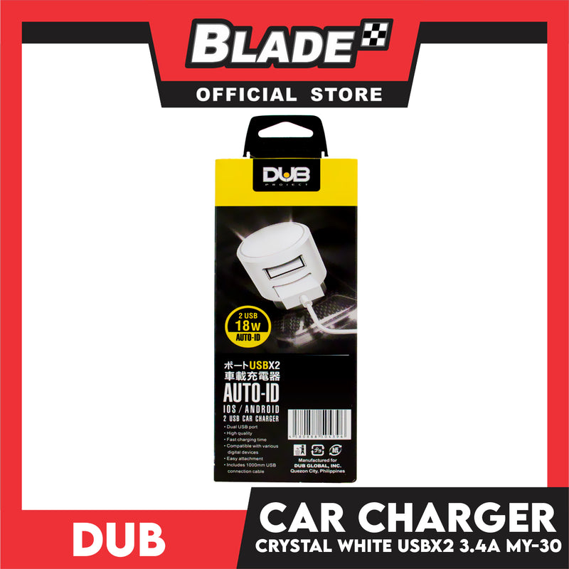 Dub Car Charger Dual USB Port 3.4A MY-30 for Android