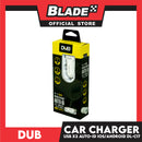 Dub Car Charger Single USB 5V 1A Auto-ID DL-C17 (White) for Android and iOS