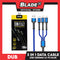 Dub Data Cable 3 in 1 Lightning/Micro/Type-C 3.4A 1200mm LC-93 (Blue) for Android, Smart Phone & IOS