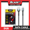 Dub Data Cable Fast USB 2.4A 1000mm LS63 (Grey) for Android for Samsung, Xiaomi, Huawei, Vivo, Oppo, LG & Lenovo