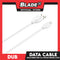 Dub Data Cable High Speed USB Woven Design 2.1A LS371 1000mm (White) for Android