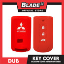 Dub Silicone Key Cover Case With 3 Button Holes Compatible For Mitsubishi (Assorted Colors) Protecting Key Case Cover
