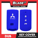 Dub Silicone Key Cover Case With 3 Button Holes Compatible For Mitsubishi (Assorted Colors) Protecting Key Case Cover