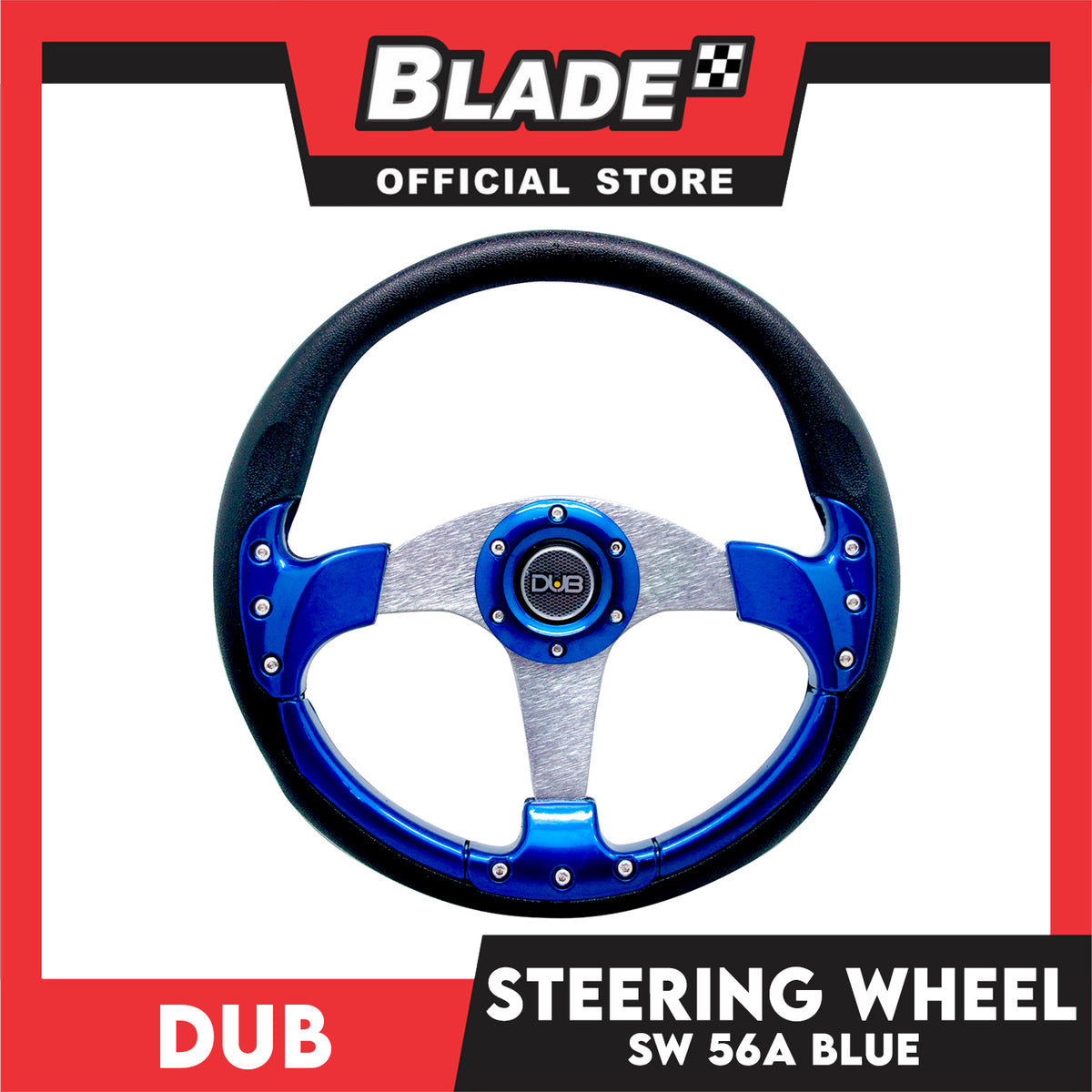 Dub Steering Wheel 56A (Blue) Steering Wheels & Accessories
