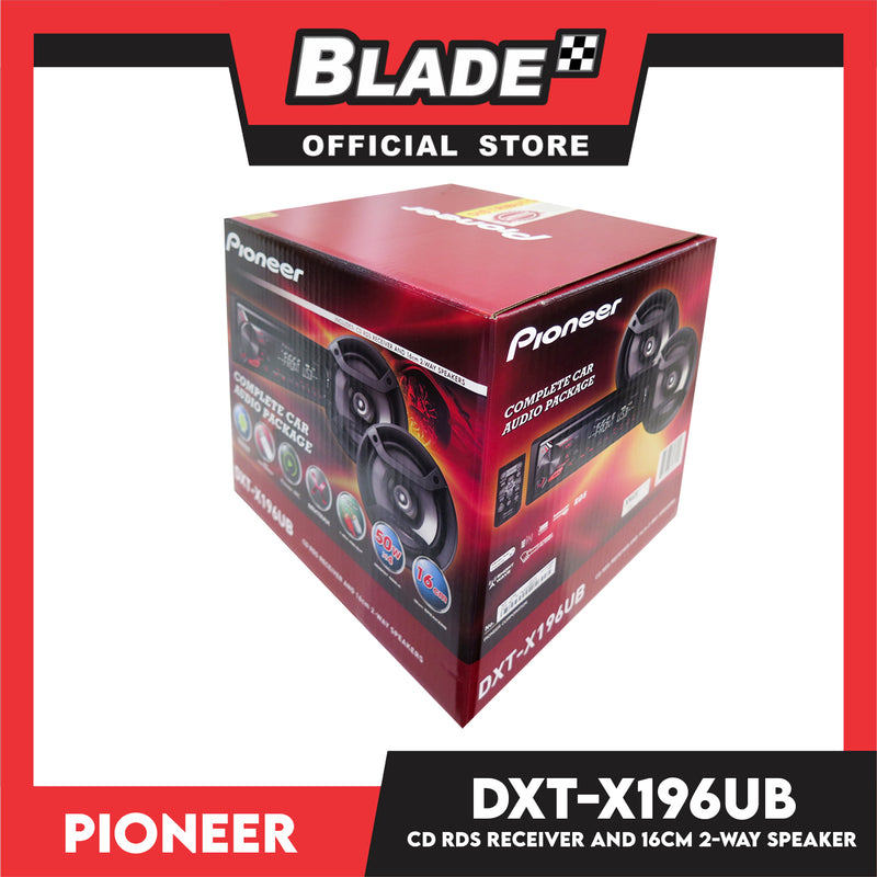 Pioneer DXT-X196UB CD RDS Receiver and 16cm 2-Way Speakers Package