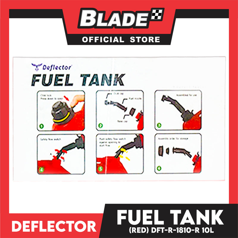 Tank Deflectors Deflector Fuel Tank DFT-1810-R 10L Capacity & Anti-Child Lock Nozzle ...