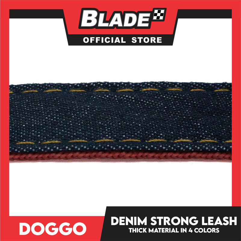 Doggo Strong Leash Denim Design Large (Black) Leash for Your Dog