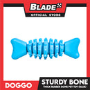 Doggo Sturdy Bone (Blue) Small Size Thick Rubber Material Pet Toy
