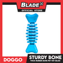 Doggo Sturdy Bone (Blue) Small Size Thick Rubber Material Pet Toy