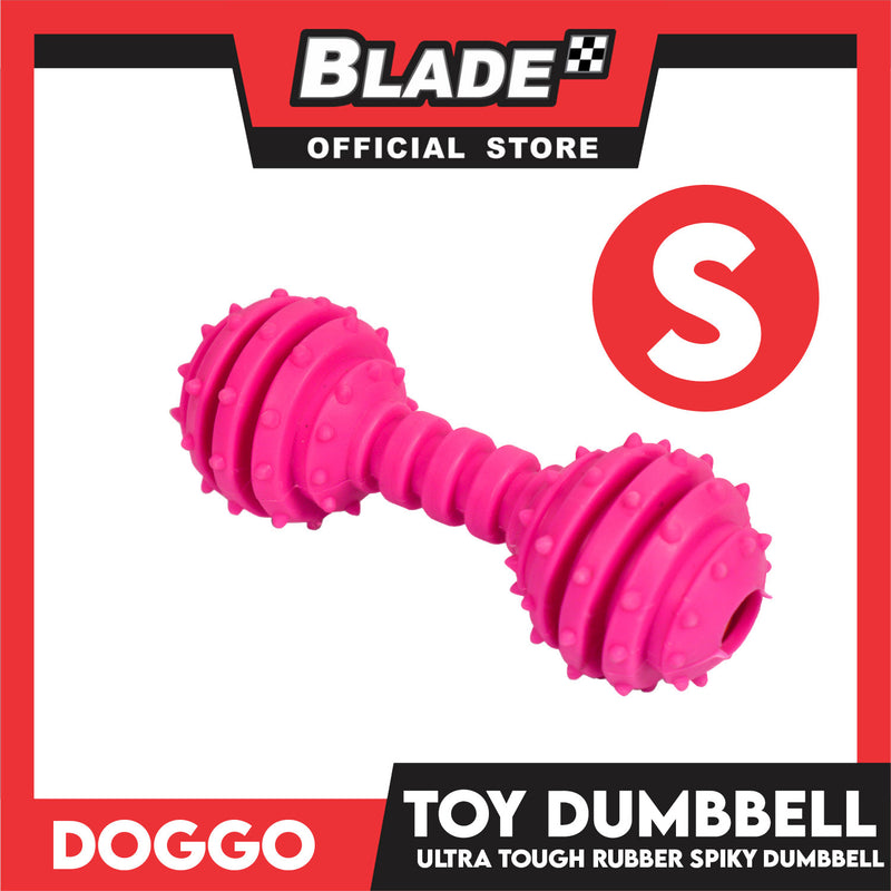 Doggo Dog Toy Dumbbell Thick Rubber (Pink)