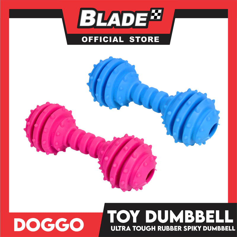 Doggo Dog Toy Dumbbell Thick Rubber (Pink)