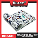 Doggo Dog Blanket Pirate Design Washable (Small)