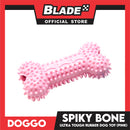 Doggo Spiky Bone (Pink) Ultra Tough Rubber Dog Toy