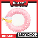 Doggo Spiky Hoop (Pink) Ultra Tough Rubber Pet Toy