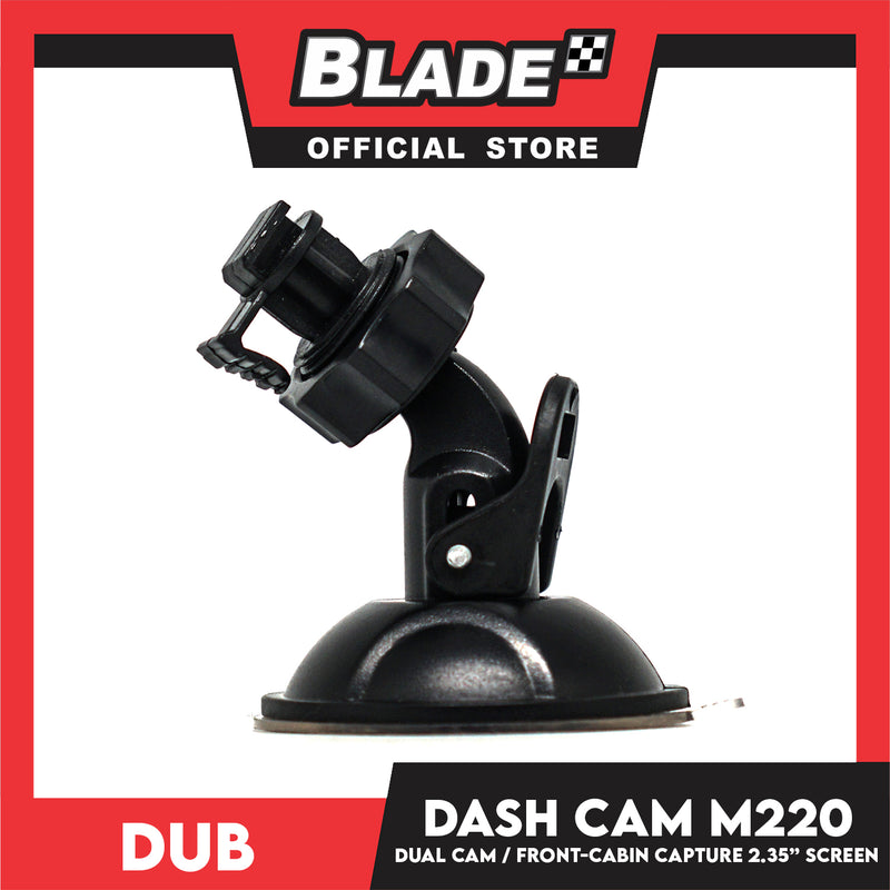 Dub Dash Cam M220 Dual Lens/ Infrared Front- Cabin Capture, 180° Tilt with Motion Detection
