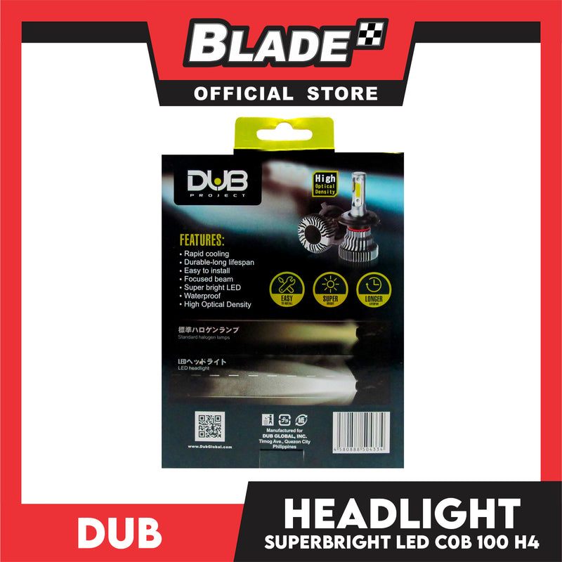 Dub Super Bright LED Auto Headlight H4 2600LM 12V Headlight Lamps, Halogen Lamps