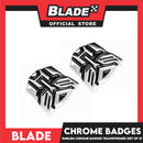 2pcs Auto Car Emblem Logo Chrome Badge Sticker Decals with 3M Adhesive 3cm BDT-044/043 (Transformer)