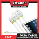 Emy Data Cable Fast USB Lightning Cable 1000mm MY-444 (Yellow) for iOS Devices