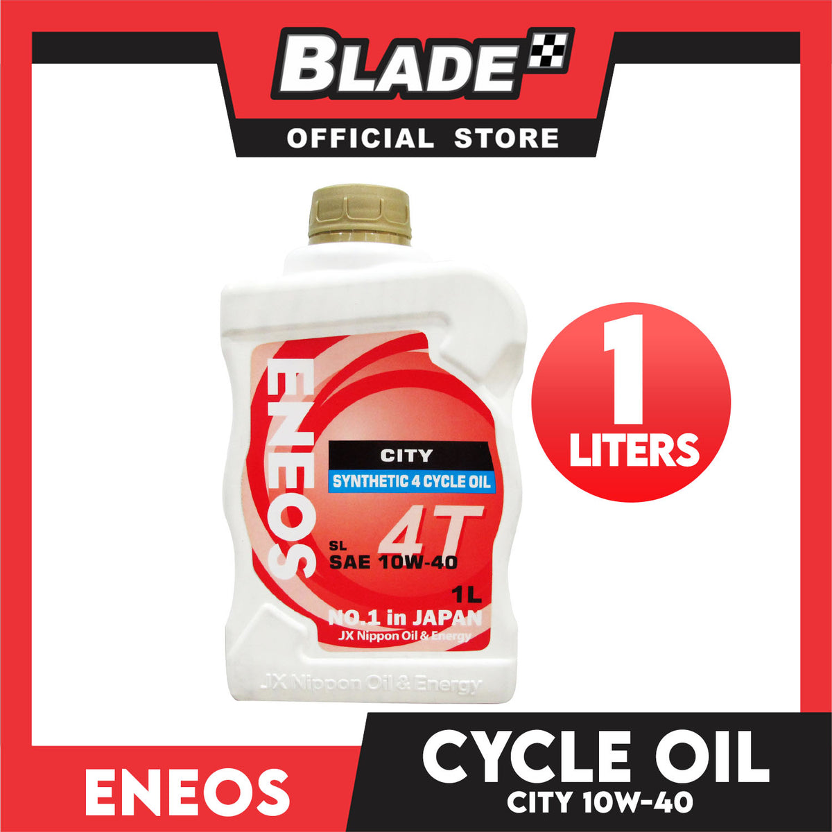 Eneos City SL SAE 10w-40 Synthetic 4 Cycle OiL 1L